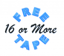 16 Or More Free Tape